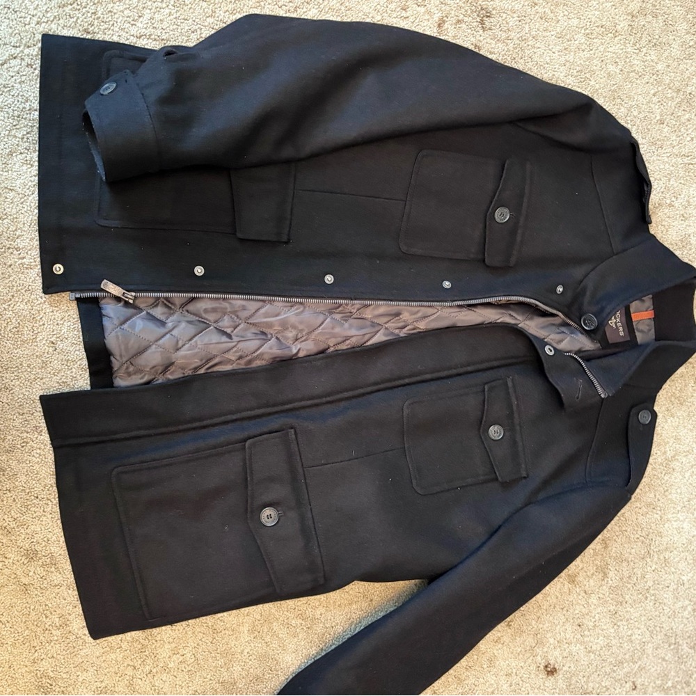 Dockers Black Military Field Jacket